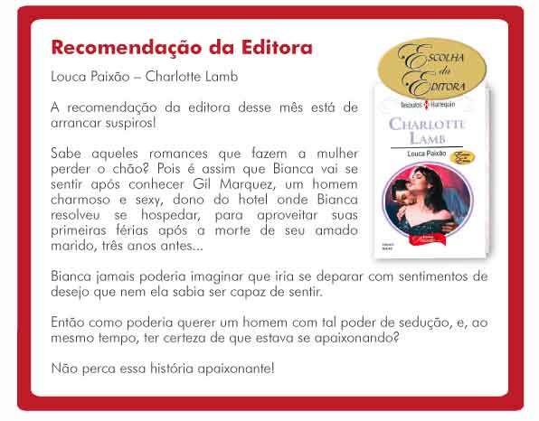 Dica da Virgínia - Charlote Lamb